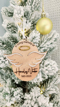 Load image into Gallery viewer, &quot;In Memory&quot; Angel tree ornament (personalised)
