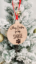 Load image into Gallery viewer, Fur baby Christmas tree ornament (personalised)
