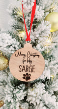 Load image into Gallery viewer, Fur baby Christmas tree ornament (personalised)
