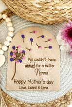 Load image into Gallery viewer, Mother&#39;s Day Dandelion plaque
