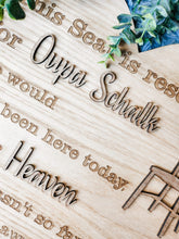 Load image into Gallery viewer, &quot;In Memory&quot; Seat Plaque (personalised)
