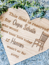 Load image into Gallery viewer, &quot;In Memory&quot; Seat Plaque (personalised)
